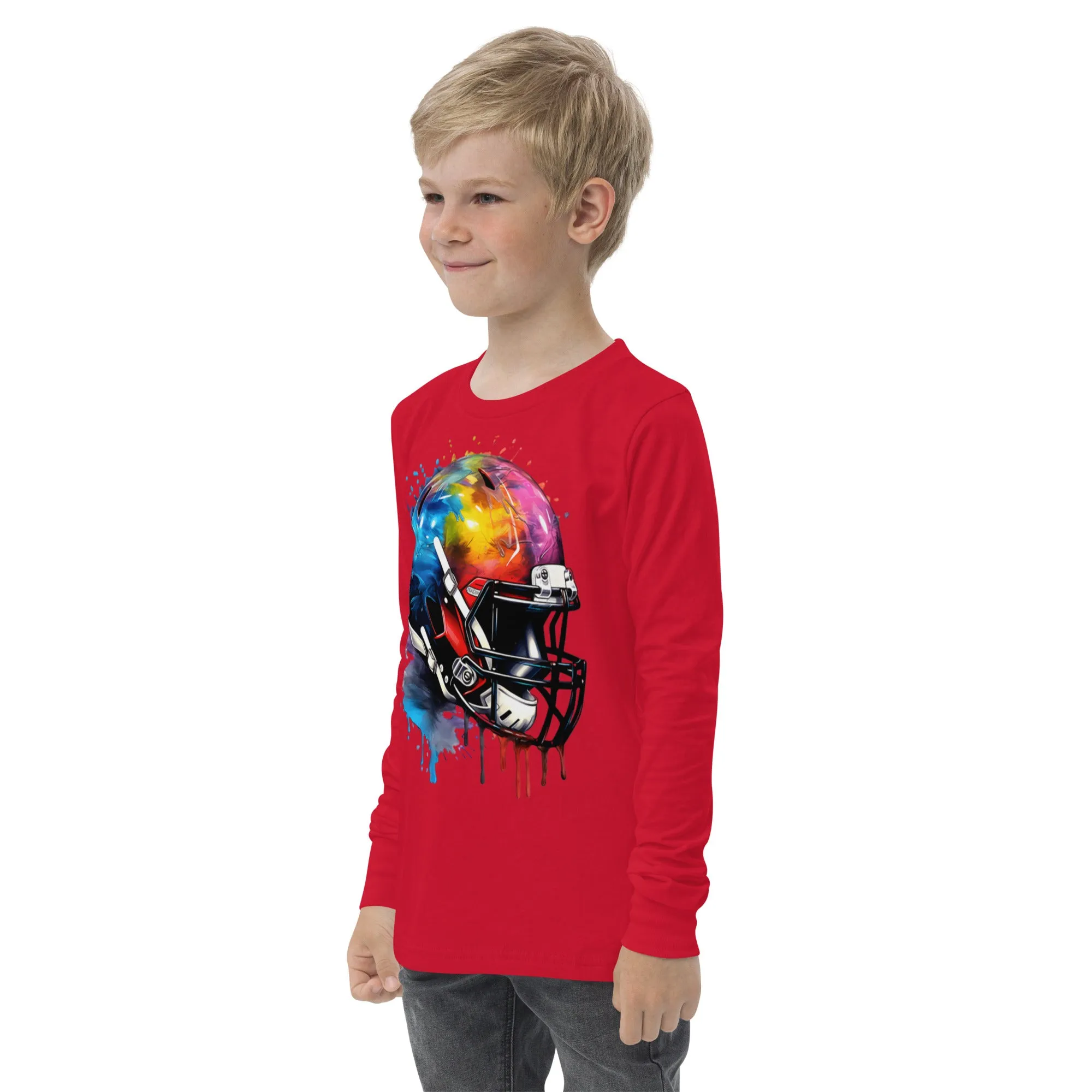 Youth long sleeve tee, Football tee, gift idea