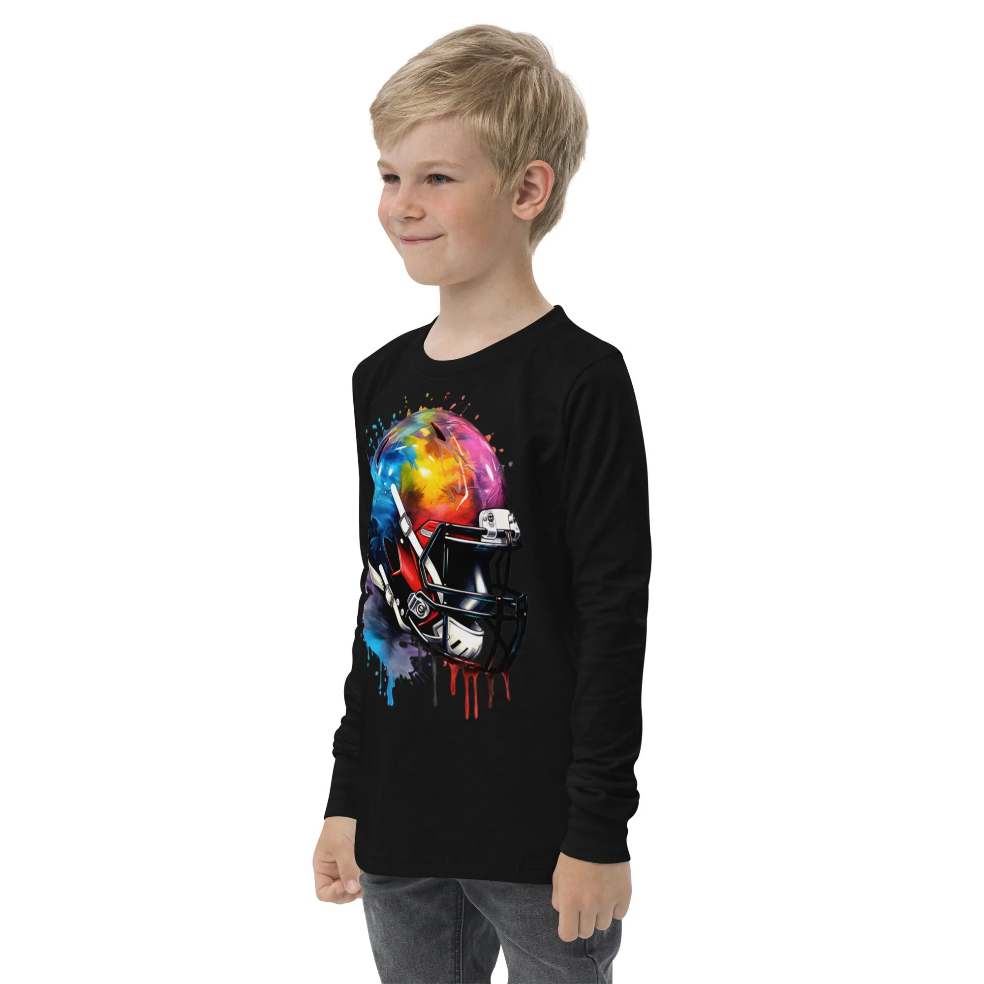 Youth long sleeve tee, Football tee, gift idea