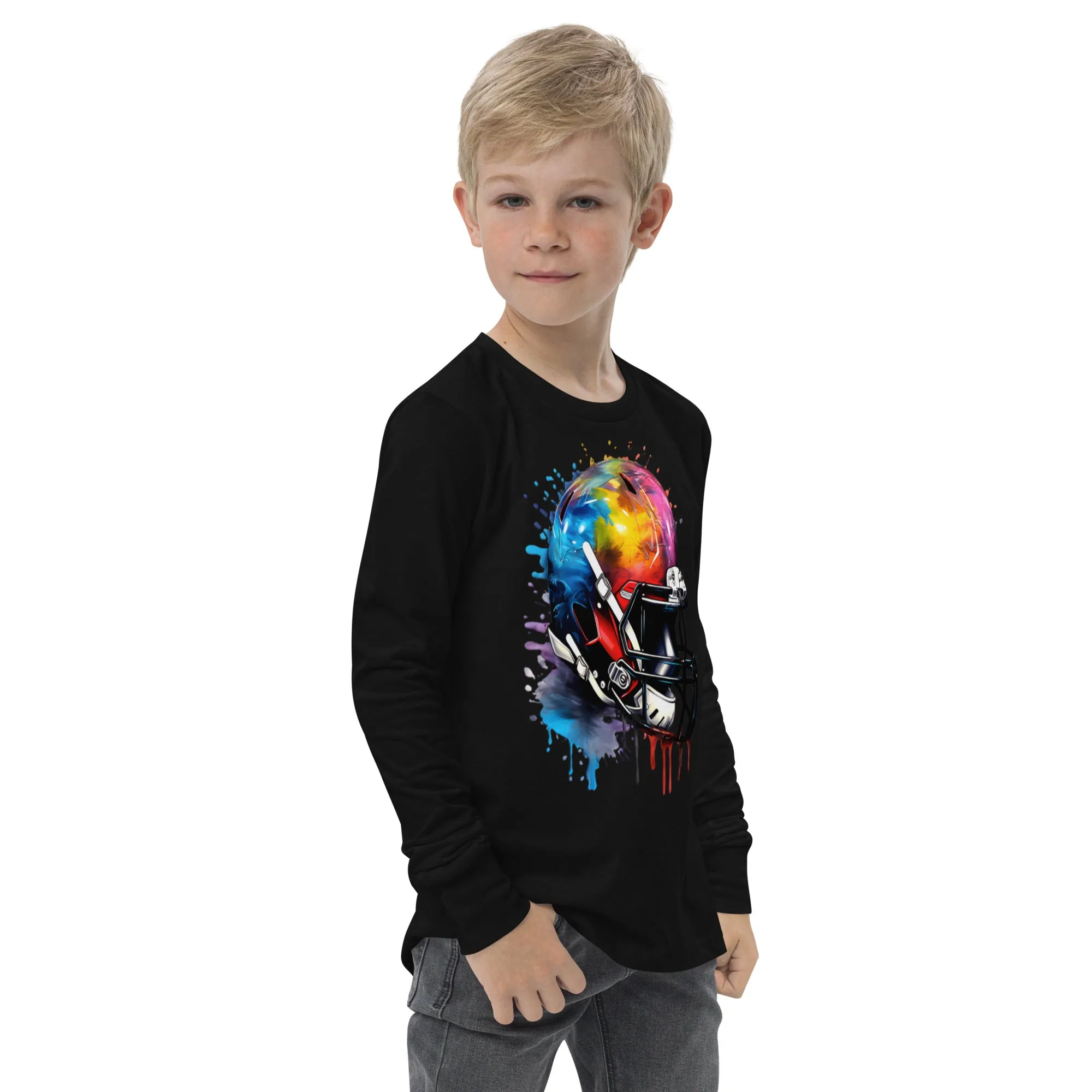Youth long sleeve tee, Football tee, gift idea
