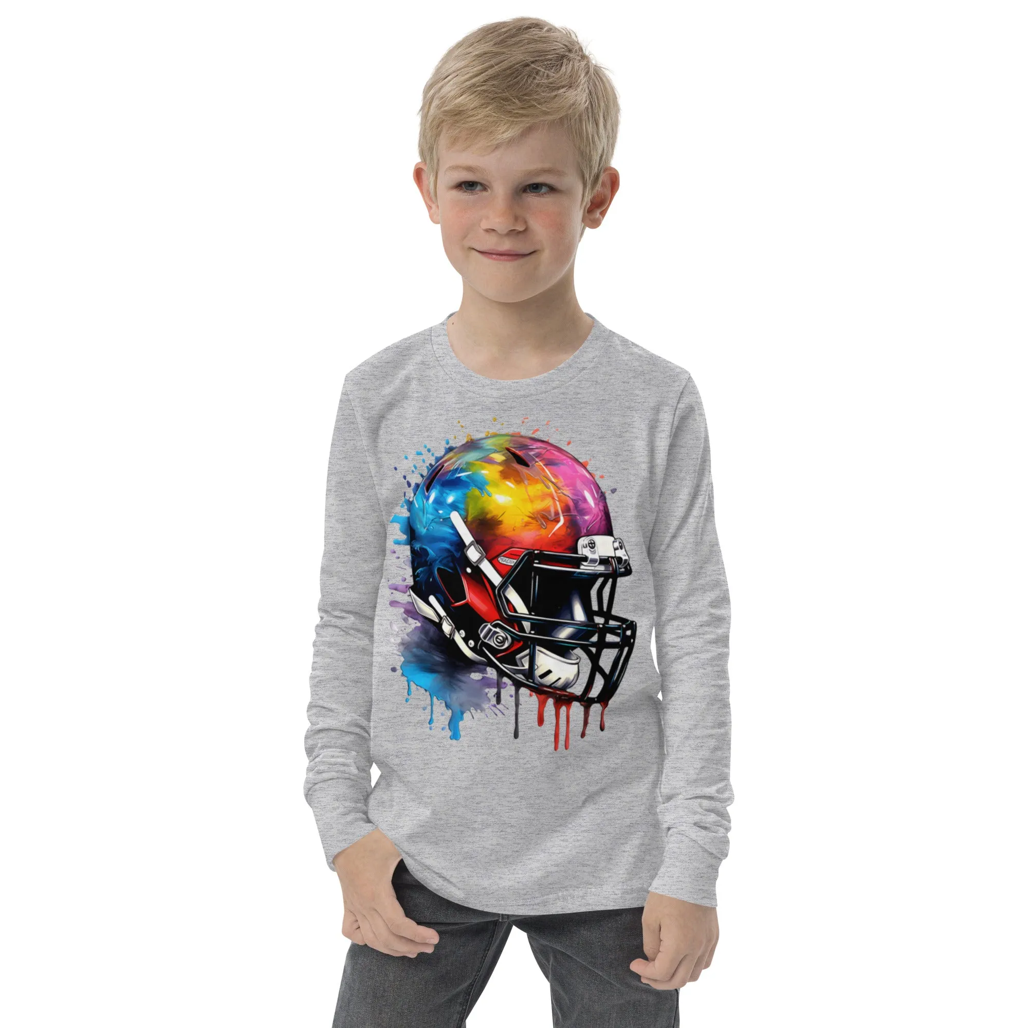 Youth long sleeve tee, Football tee, gift idea