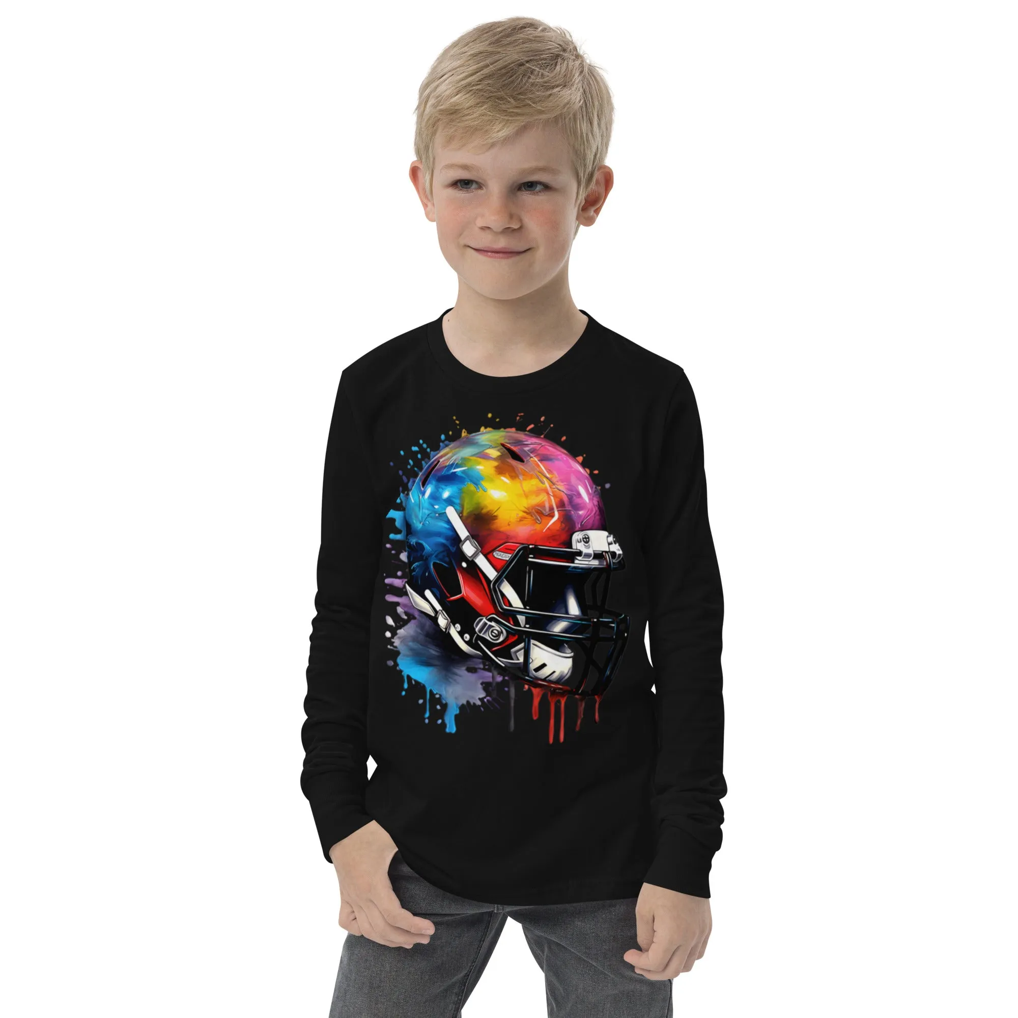Youth long sleeve tee, Football tee, gift idea