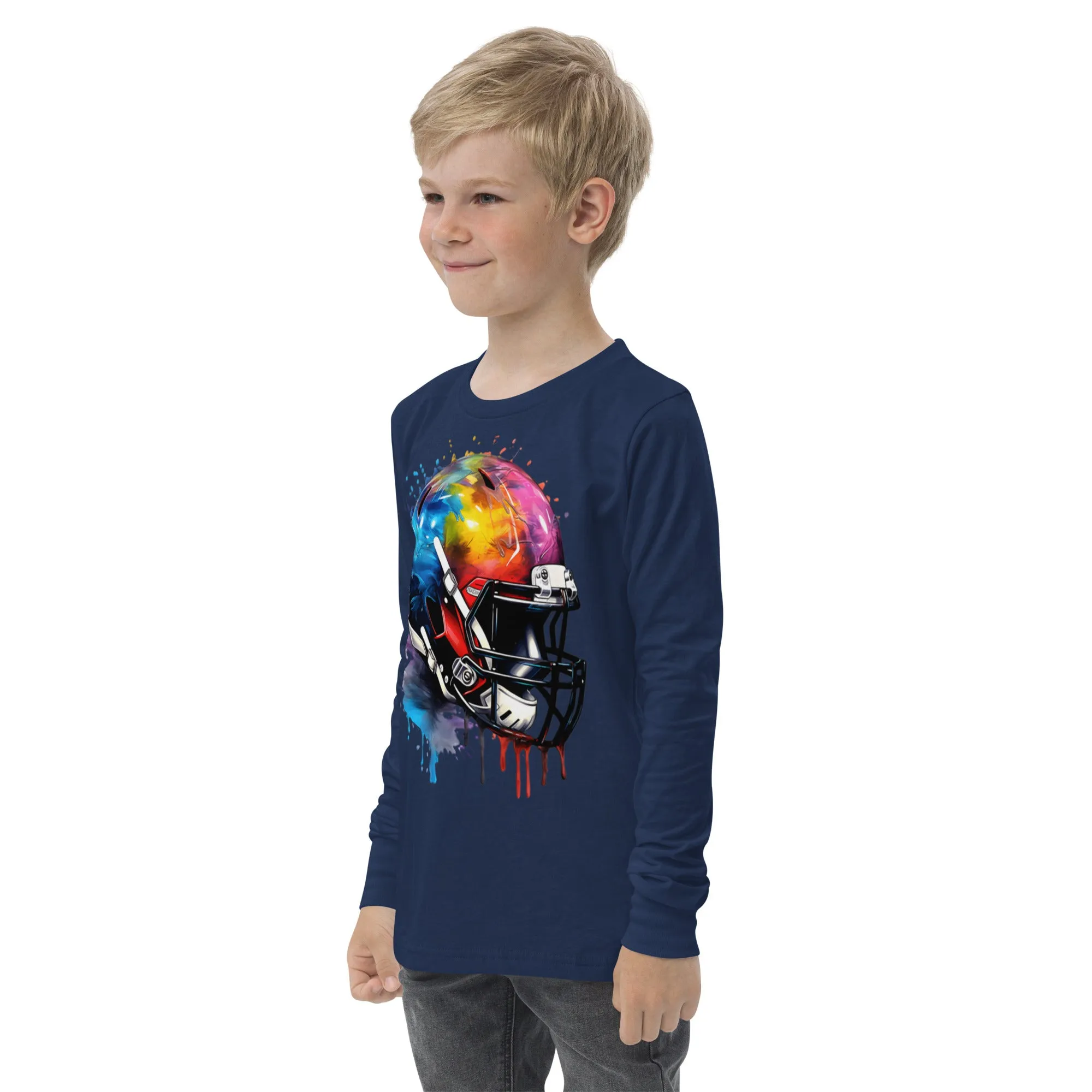 Youth long sleeve tee, Football tee, gift idea