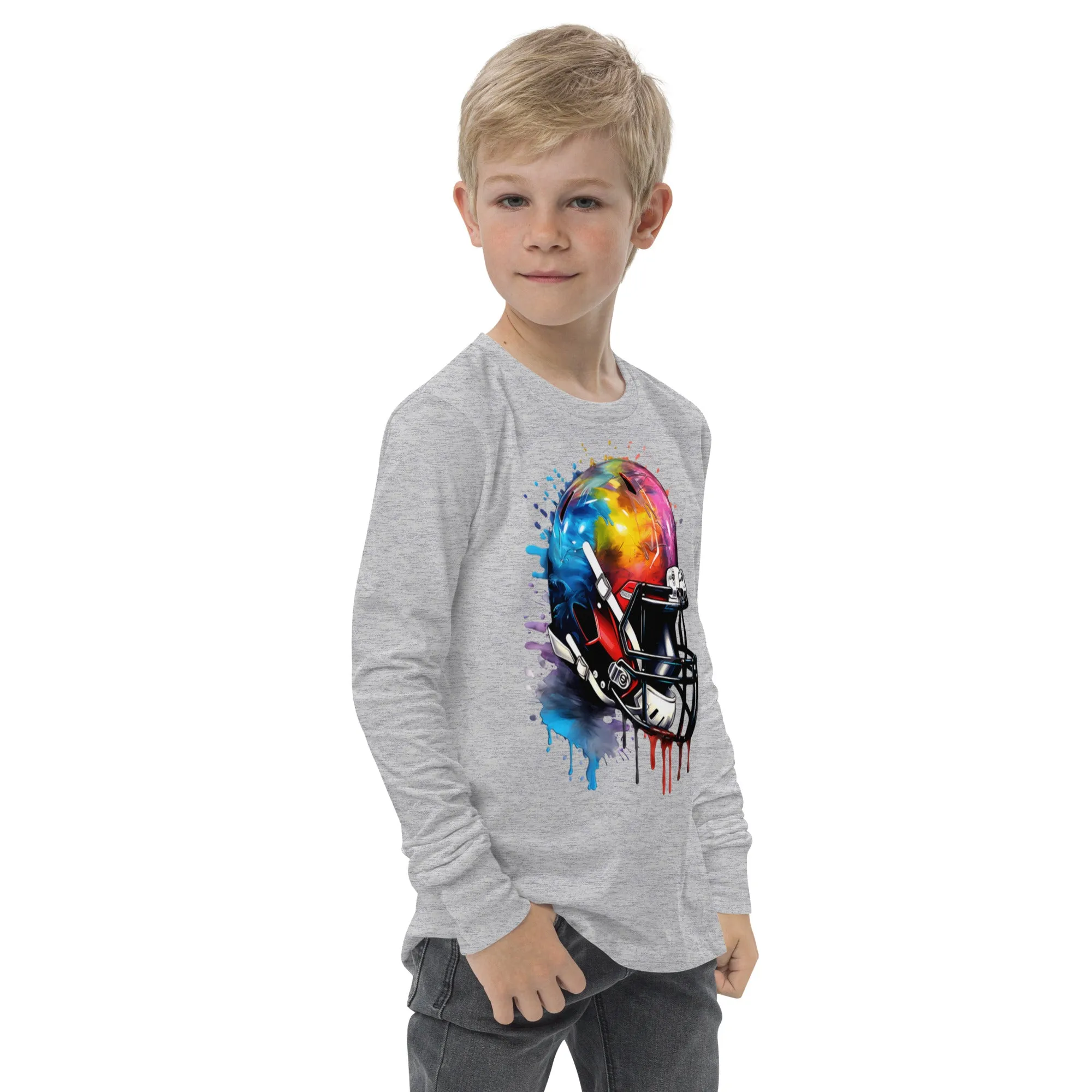 Youth long sleeve tee, Football tee, gift idea