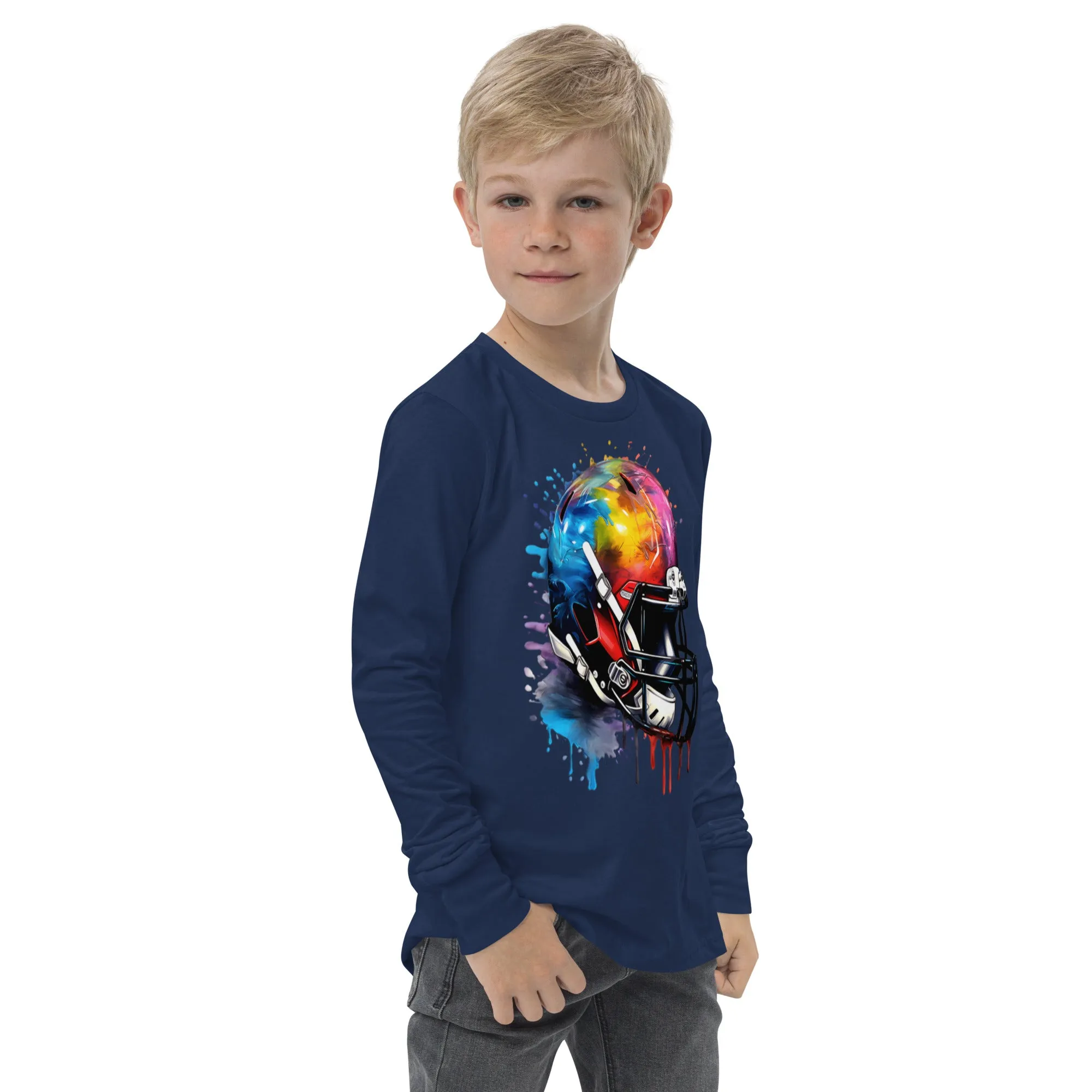 Youth long sleeve tee, Football tee, gift idea